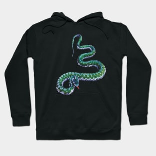 Emerald-Green Snake Hoodie